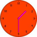 download Clock clipart image with 315 hue color