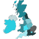 download Uk And Ireland clipart image with 90 hue color