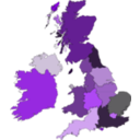 download Uk And Ireland clipart image with 180 hue color