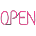 download Open Sign clipart image with 135 hue color