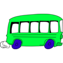 download Bus clipart image with 135 hue color