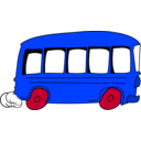 download Bus clipart image with 225 hue color