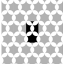 Round Hexagon Clover Tiled