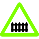 download Roadsign Rail Fence clipart image with 90 hue color