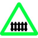 download Roadsign Rail Fence clipart image with 135 hue color