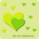 download Be My Valentine clipart image with 90 hue color