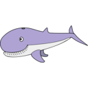 download Whale clipart image with 90 hue color