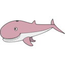 download Whale clipart image with 180 hue color
