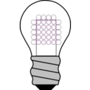 download Light Bulb Led Off clipart image with 180 hue color