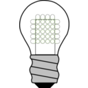 download Light Bulb Led Off clipart image with 270 hue color