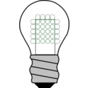 download Light Bulb Led Off clipart image with 315 hue color