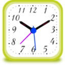 download Clock Alarm clipart image with 225 hue color