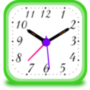 download Clock Alarm clipart image with 270 hue color