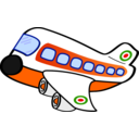 download Funny Airplane One clipart image with 0 hue color