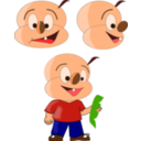 download Cartoon clipart image with 0 hue color