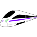 download Ice Train clipart image with 270 hue color