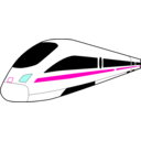 download Ice Train clipart image with 315 hue color