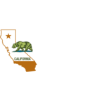 download California Outline And Flag clipart image with 45 hue color