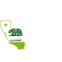 download California Outline And Flag clipart image with 90 hue color