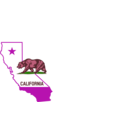 download California Outline And Flag clipart image with 315 hue color