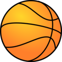 download Basketball clipart image with 0 hue color