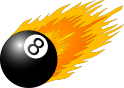 8ball With Flames