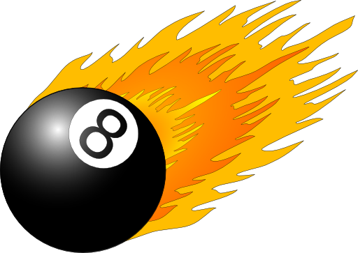 8ball With Flames