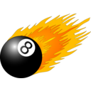 8ball With Flames