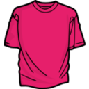 download Pink T Shirt clipart image with 0 hue color