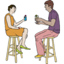 Couple Having Drinks