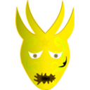 download Devil Mask clipart image with 45 hue color