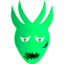 download Devil Mask clipart image with 135 hue color