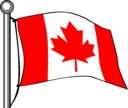 Canada Flag Flying