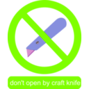 download Dont Open clipart image with 90 hue color