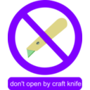 download Dont Open clipart image with 270 hue color