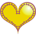 download Red Heart clipart image with 90 hue color