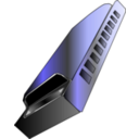 download Harmonica clipart image with 180 hue color