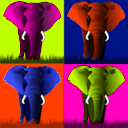 download Elephants clipart image with 315 hue color