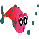 download Sleepy Fish clipart image with 315 hue color