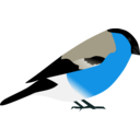 download Bullfinch clipart image with 180 hue color
