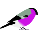 download Bullfinch clipart image with 270 hue color
