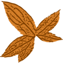 download Green Leaf clipart image with 270 hue color