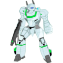 download Mecha Fighter clipart image with 135 hue color