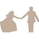 download Just Married clipart image with 90 hue color