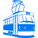 download Tramway clipart image with 180 hue color