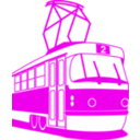 download Tramway clipart image with 270 hue color