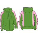 download Hoodie Poleron clipart image with 270 hue color