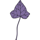 download Ivy Leaf 7 clipart image with 180 hue color