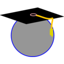 download Graduate Icon clipart image with 0 hue color