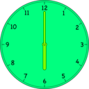 download Clock clipart image with 90 hue color